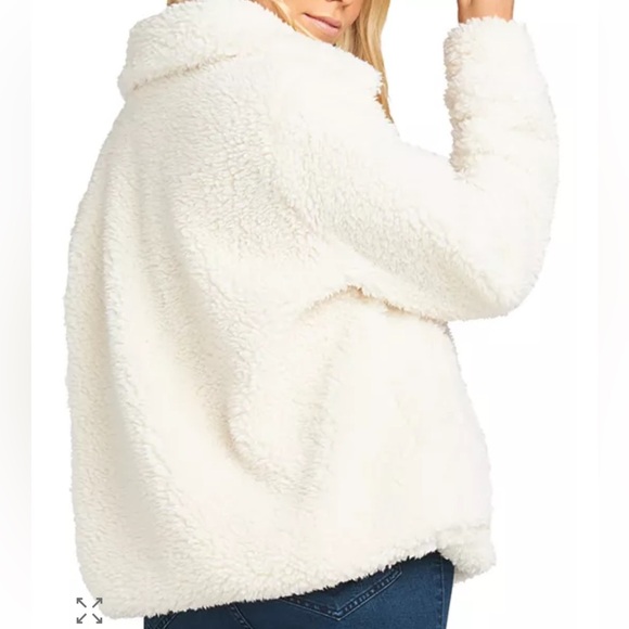 Show Me Your MuMu Kassidy Sherpa Half-Zip Sweater size S - Picture 2 of 11